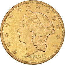 Moneta, USA, Liberty Head, $20, Double Eagle, 1873, U.S. Mint, Philadelphia