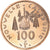 Moneda, Nueva Caledonia, 100 Francs, 2001, Paris, SC+, Níquel - bronce, KM:15