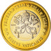 Vaticano, medalha, 1 E, Essai-Trial Siège Vacant, 2005, MS(65-70), Bimetálico