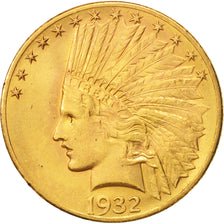 Coin, United States, Indian Head, $10, Eagle, 1932, U.S. Mint, Philadelphia