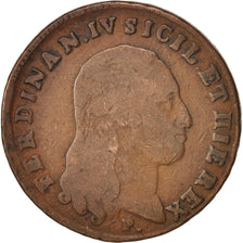 STATI ITALIANI, Ferdinando IV, 6 Tornesi, 1799, MB, Rame, KM:229