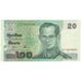 Geldschein, Thailand, 20 Baht, Undated (2003), KM:109, UNZ