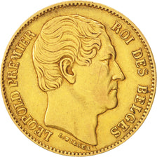 Belgien, Leopold I, 20 Francs, 20 Frank, 1865, SS, Gold, KM:23