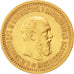 Russia, Alexander III, 5 Roubles, 1889, St. Petersburg, EF(40-45), Gold, KM:42