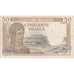 França, 50 Francs, Cérès, 1938, Z.8705, EF(40-45), Fayette:18.16, KM:85b