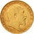 Gran Bretaña, Edward VII, 1/2 Sovereign, 1909, MBC, Oro, KM:804