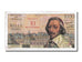 Biljet, Frankrijk, 10 Nouveaux Francs on 1000 Francs, 1955-1959 Overprinted with