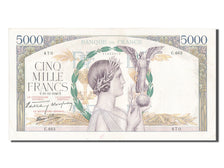 Banknote, France, 5000 Francs, 5 000 F 1934-1944 ''Victoire'', 1940, 1940-12-12