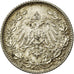 Coin, GERMANY - EMPIRE, 1/2 Mark, 1906, Karlsruhe, MS(60-62), Silver