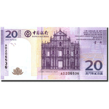 Banknote, Macau, 20 Patacas, 2013, 2013-07-01, KM:109, UNC(65-70)