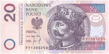 Banknote, Poland, 20 Zlotych, 1994, 1994-03-25, KM:174a, UNC(65-70)