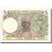 Biljet, Frans West Afrika, 5 Francs, 1937, 1937-08-12, KM:21, SPL+
