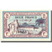 Billete, 2 Francs, 1943, Túnez, 1943-07-15, KM:56, EBC+