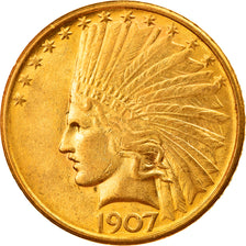 Moeda, Estados Unidos da América, Indian Head, $10, Eagle, 1907, U.S. Mint