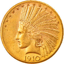 Munten, Verenigde Staten, Indian Head, $10, Eagle, 1910, U.S. Mint, Denver, PR