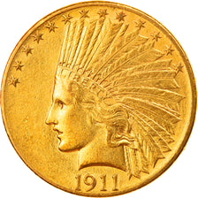 Moneta, Stati Uniti, Indian Head, $10, Eagle, 1911, U.S. Mint, Philadelphia