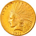 Coin, United States, Indian Head, $10, Eagle, 1911, U.S. Mint, Philadelphia