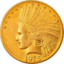 Monnaie, États-Unis, Indian Head, $10, Eagle, 1913, U.S. Mint, Philadelphie