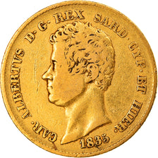 Moneta, STATI ITALIANI, SARDINIA, Carlo Alberto, 20 Lire, 1835, Genoa, MB, Oro