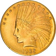 Coin, United States, Indian Head, $10, Eagle, 1932, U.S. Mint, Philadelphia