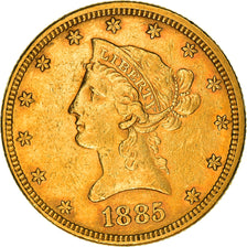 Moneta, USA, Coronet Head, $10, Eagle, 1885, U.S. Mint, Philadelphia, EF(40-45)