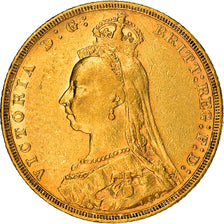 Munten, Groot Bretagne, Victoria, Sovereign, 1892, Melbourne, Souverain, ZF+