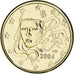 Francia, Euro Cent, 2004, Paris, golden, FDC, Bimetálico