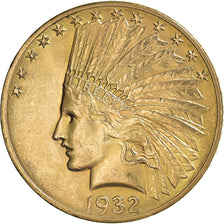 Coin, United States, Indian Head, $10, Eagle, 1932, U.S. Mint, Philadelphia