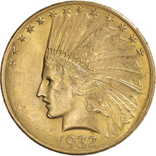 Moneda, Estados Unidos, Indian Head, $10, Eagle, 1932, U.S. Mint, Philadelphia