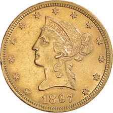 Monnaie, États-Unis, Coronet Head, $10, Eagle, 1897, U.S. Mint, Philadelphie