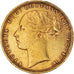 Moneda, Gran Bretaña, Victoria, Souverain, Sovereign, 1876, London, MBC, Oro