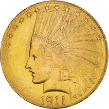 Monnaie, États-Unis, Indian Head, $10, Eagle, 1911, U.S. Mint, Philadelphie