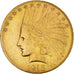 Moneta, USA, Indian Head, $10, Eagle, 1913, U.S. Mint, Philadelphia, AU(55-58)