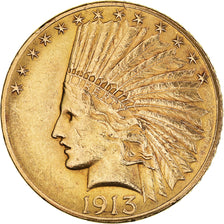 Moneta, Stati Uniti, Indian Head, $10, Eagle, 1913, U.S. Mint, Philadelphia