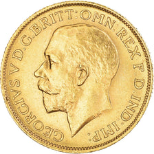 Moneta, Wielka Brytania, George V, Sovereign, 1911, Souverain, MS(63), Złoto