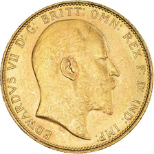 Moneta, Wielka Brytania, Edward VII, Sovereign, 1910, Souverain, AU(55-58)