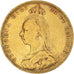 Munten, Groot Bretagne, Victoria, Sovereign, 1892, Souverain, FR+, Goud, KM:767