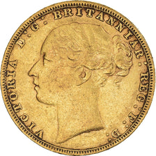 Münze, Großbritannien, Victoria, Sovereign, 1880, Souverain, SS, Gold, KM:752