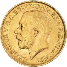 Münze, Großbritannien, George V, Sovereign, 1913, Souverain, VZ+, Gold, KM:820