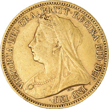 Moneta, Wielka Brytania, Victoria, 1/2 Sovereign, 1894, EF(40-45), Złoto