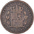 Munten, Spanje, Alfonso XII, 10 Centimos, 1879, Barcelona, FR+, Bronzen, KM:675