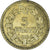 Moneda, Francia, Lavrillier, 5 Francs, 1938, BC+, Aluminio - bronce, KM:888a.1