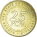 Moeda, Estados da África Central, 25 Francs, 2006, Paris, MS(65-70), Latão