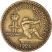 Coin, Monaco, Louis II, Franc, 1924, Poissy, EF(40-45), Aluminum-Bronze, KM:111