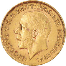 Munten, Groot Bretagne, George V, 1/2 Sovereign, 1913, FR+, Goud, KM:819