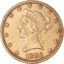 Munten, Verenigde Staten, $10, Eagle, 1888, Philadelphia, ZF, Goud