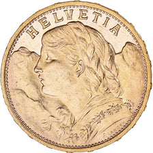 Münze, Schweiz, 20 Francs, 1930, Bern, UNZ, Gold, KM:35.1