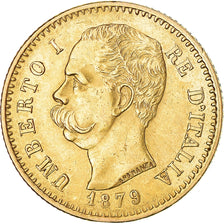 Moneda, Italia, Umberto I, 20 Lire, 1879, Rome, EBC, Oro, KM:21