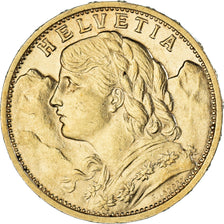 Moneta, Szwajcaria, 20 Francs, 1900, Bern, EF(40-45), Złoto