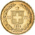 Moneda, Suiza, 20 Francs, 1896, Bern, MBC, Oro